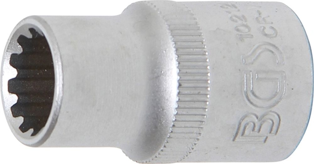 BGS Steckschlüssel-Einsatz Gear Lock | Antrieb Innenvierkant 12,5 mm (1/2") | SW 12 mm