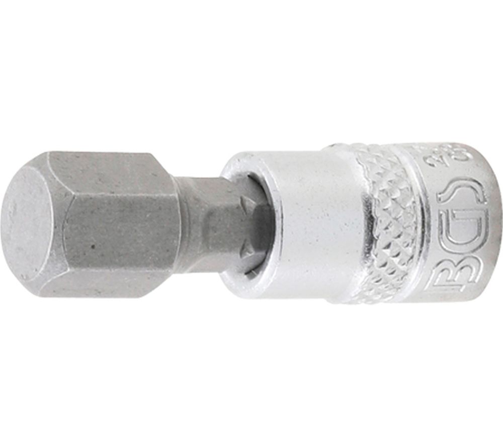 BGS Bit-Einsatz | Antrieb Innenvierkant 6,3 mm (1/4") | Innensechskant 3/8"