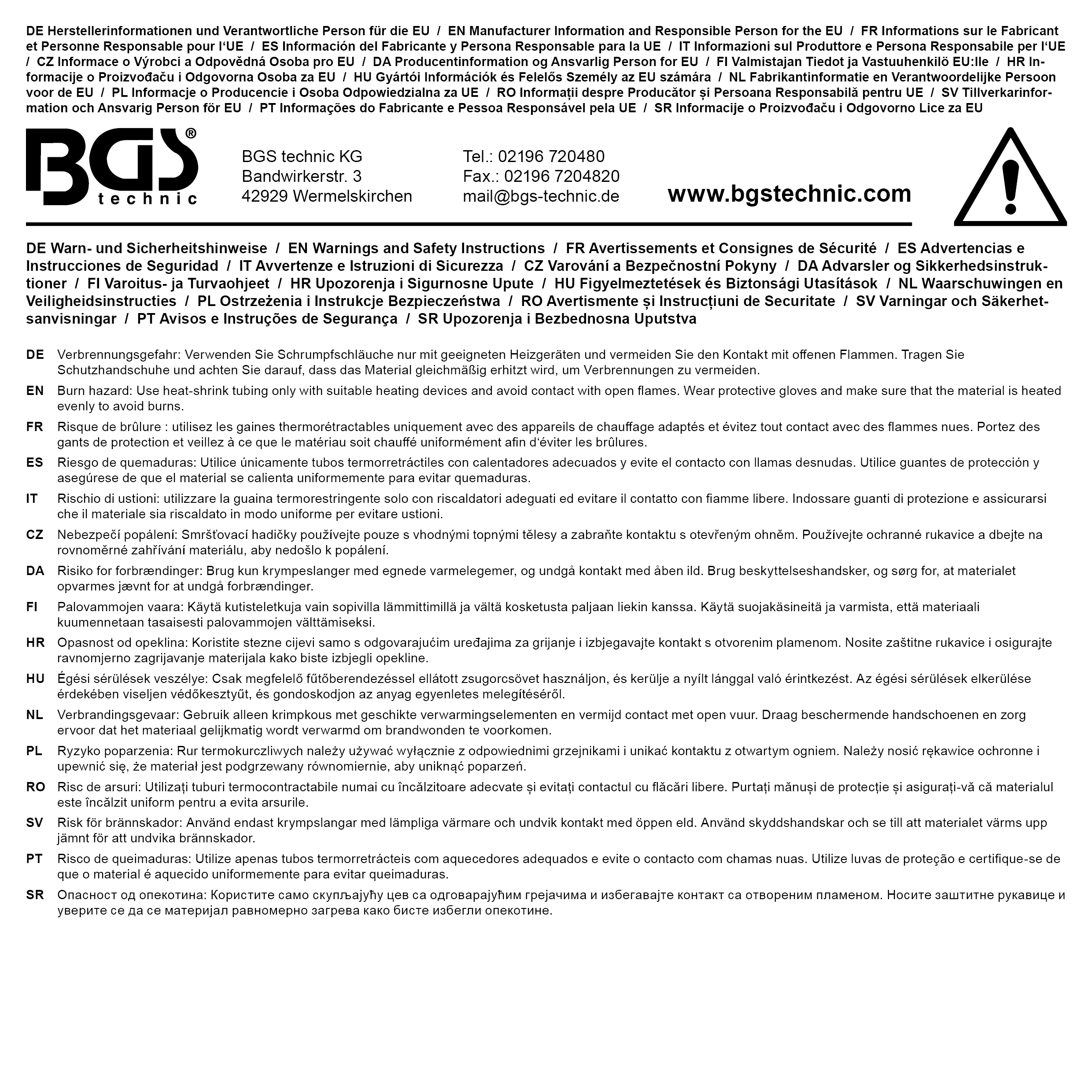 BGS Schrumpfschlauch-Sortiment | transparent | 150-tlg.