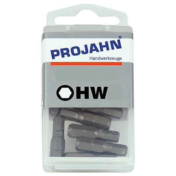 1/4" Bit L25 mm Innen-6kant 5 mm 10er Pack