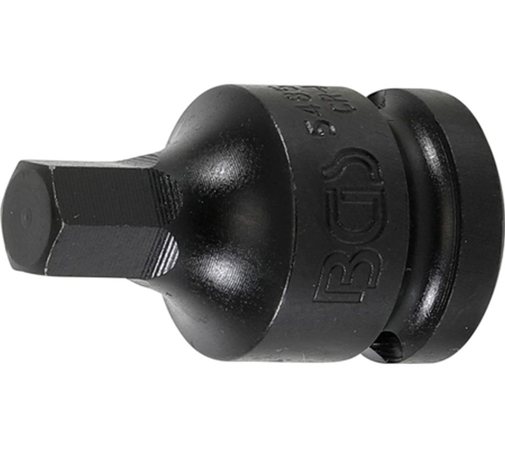 BGS Kraft-Bit-Einsatz | Länge 42 mm | Antrieb Innenvierkant 12,5 mm (1/2") | Innensechskant 10 mm
