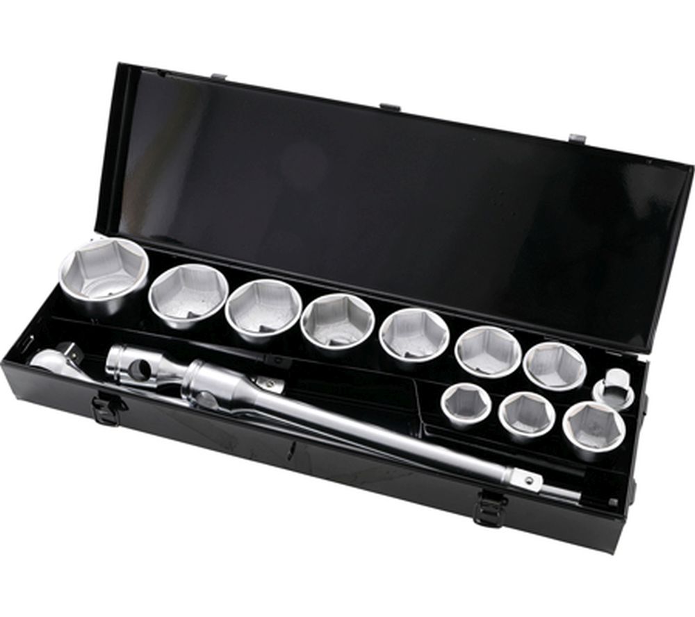 BGS Diy Steckschlüssel-Satz | Antrieb 25 mm (1") | SW 36 - 80 mm | 15-tlg.