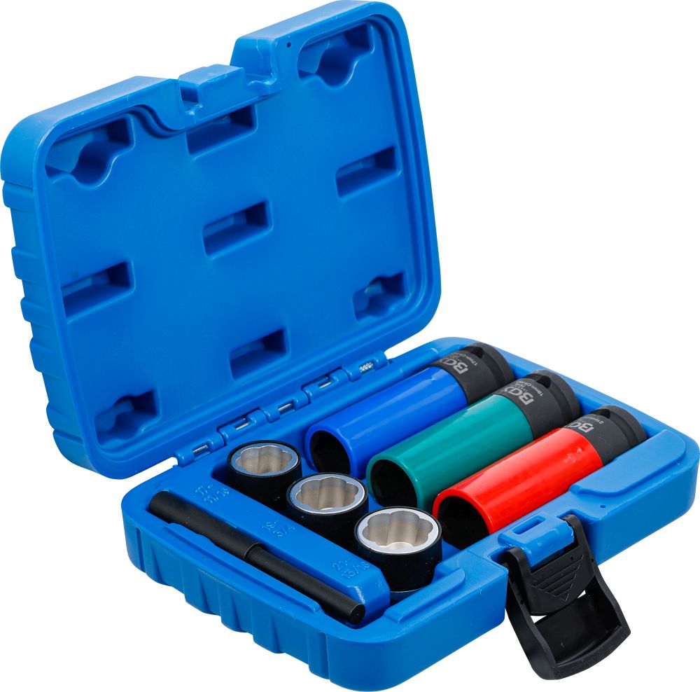 BGS Spiral-Profil-Steckschlüssel-Einsatz-Satz / Schraubenausdreher & Kraft-Schoneinsatz-Satz | Antr