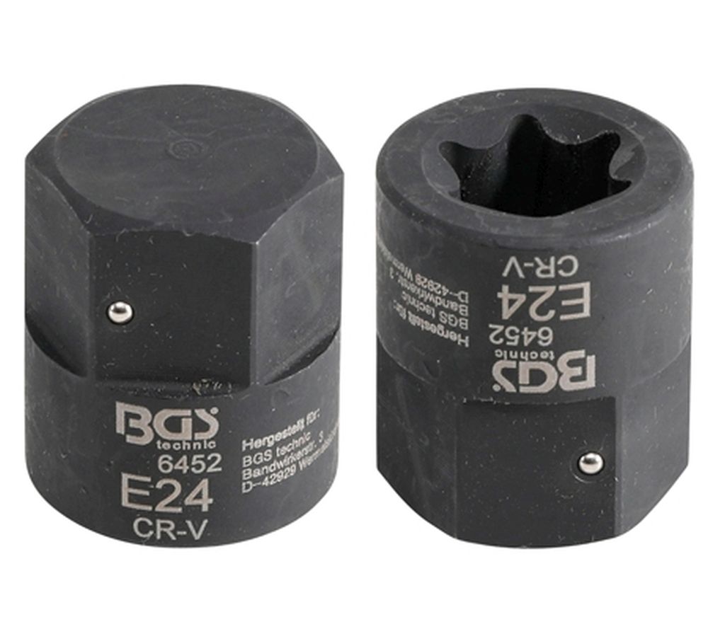 BGS Bremssattel-Einsatz | E-Profil (für Torx) | für MAN TGA | Antrieb Außensechskant 30 mm | SW E24