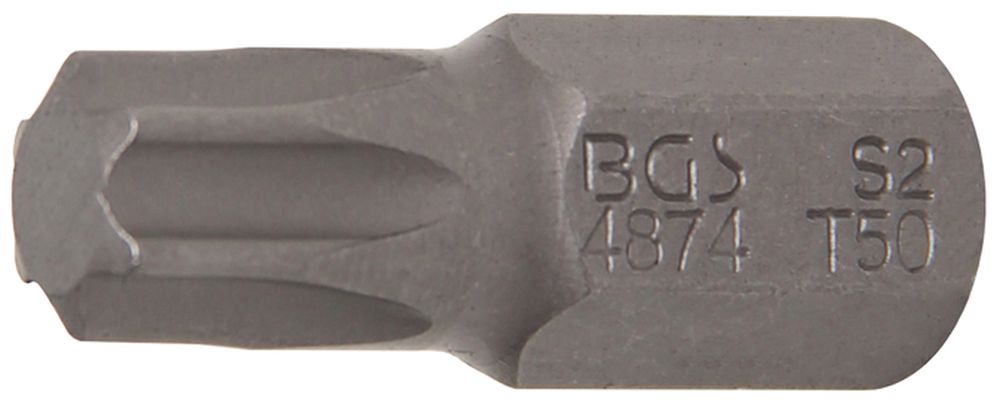 BGS Bit | Antrieb Außensechskant 10 mm (3/8") | T-Profil (für Torx) T50