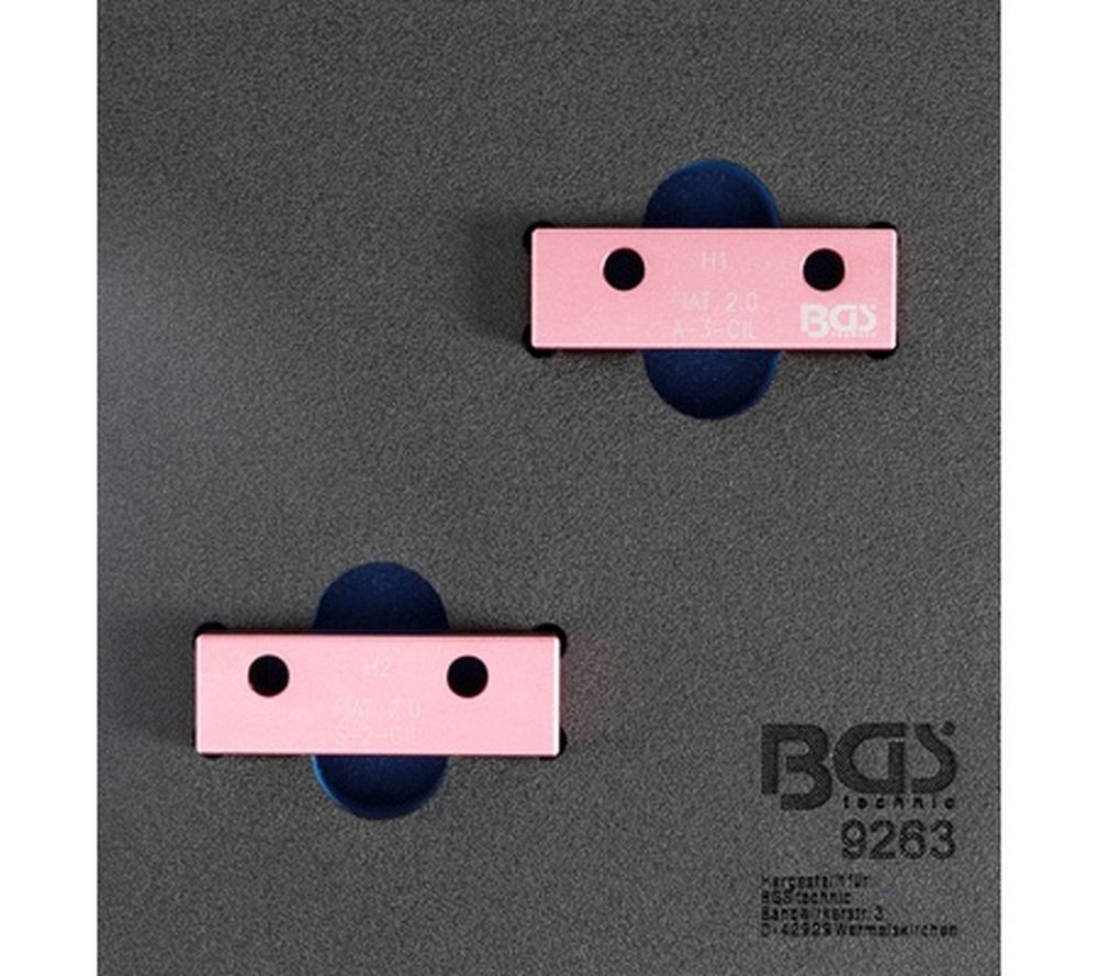 BGS Werkstattwageneinlage 1/6: Nockenwellen-Arretierwerkzeug-Satz | für Fiat 2.0l 20V