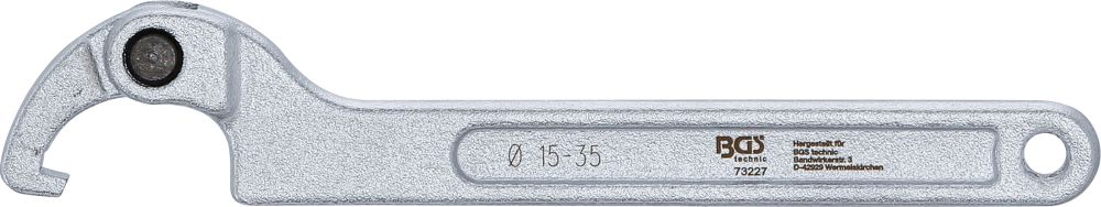 BGS Gelenk-Hakenschlüssel mit Nase | 15 - 35 mm