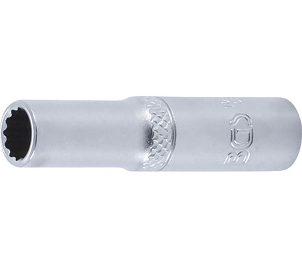 BGS Steckschlüssel-Einsatz Zwölfkant, tief | Antrieb Innenvierkant 6,3 mm (1/4") | SW 7 mm