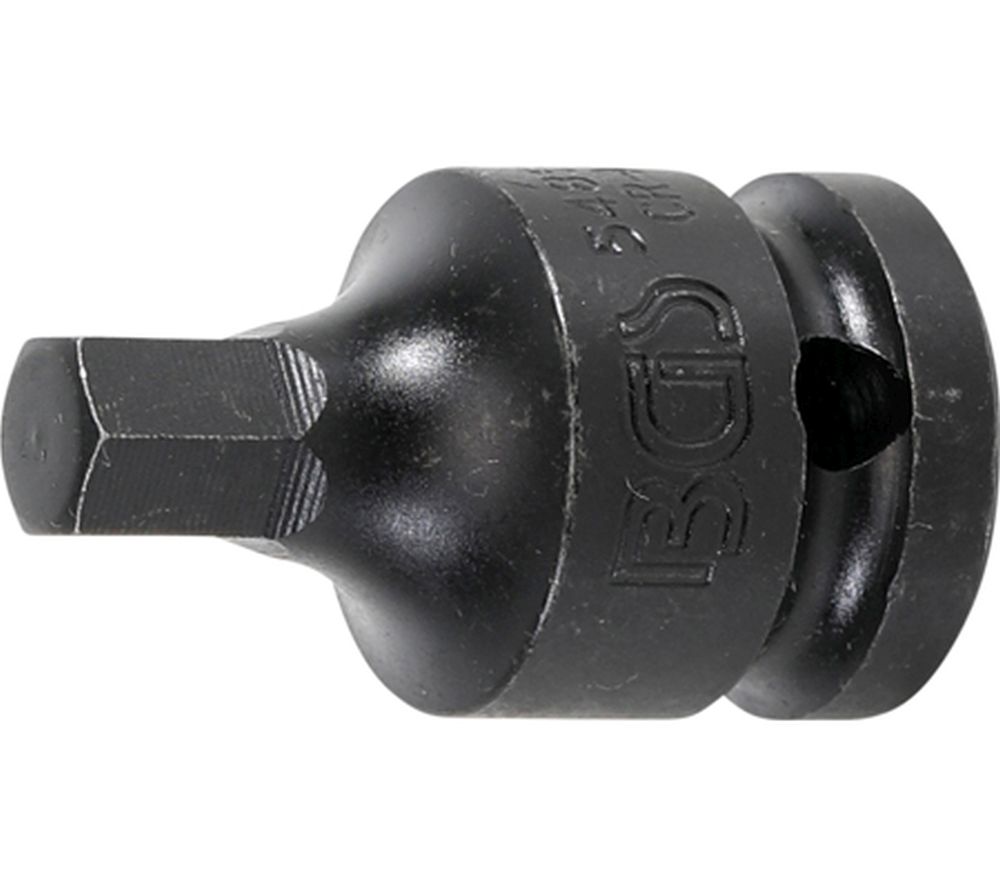 BGS Kraft-Bit-Einsatz | Länge 42 mm | Antrieb Innenvierkant 12,5 mm (1/2") | Innensechskant 9 mm