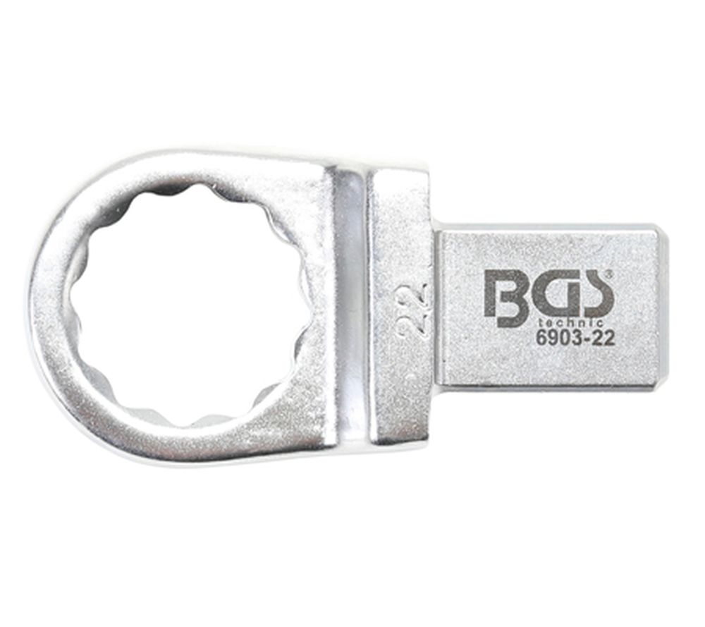 BGS Einsteck-Ringschlüssel | 22 mm | Aufnahme 14 x 18 mm