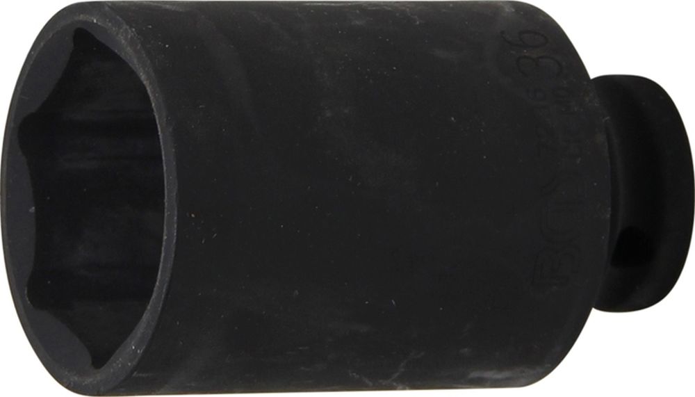 BGS Kraft-Steckschlüssel-Einsatz Sechskant, tief | Antrieb Innenvierkant 12,5 mm (1/2") | SW 36 mm