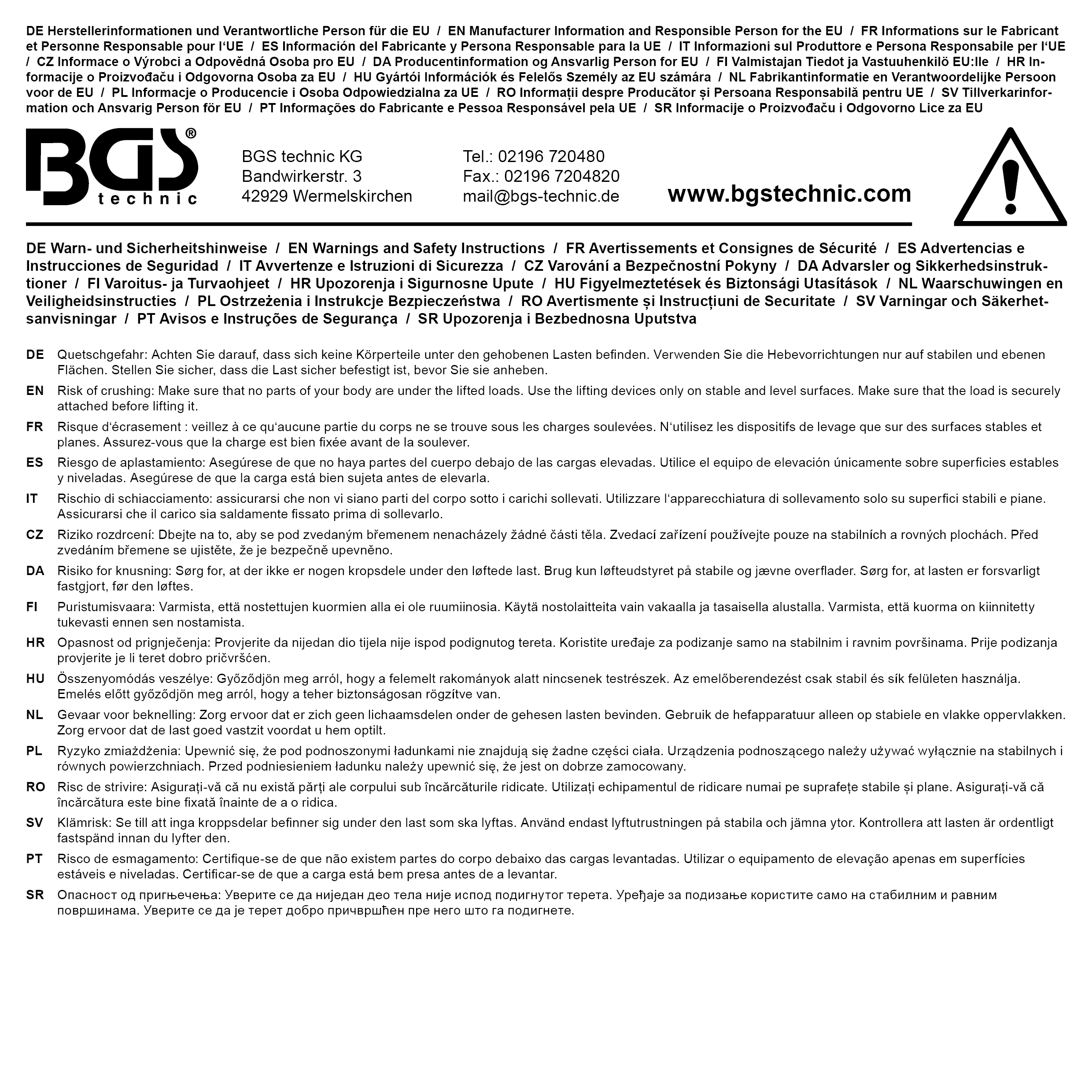 BGS Diy Flaschenzug | 180 kg