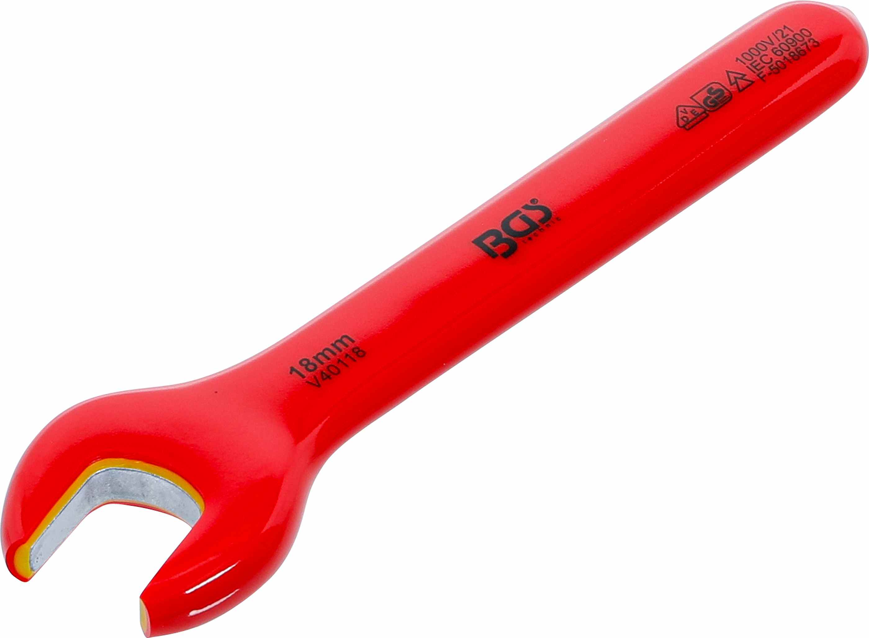 BGS VDE-Einmaulschlüssel | SW 18 mm