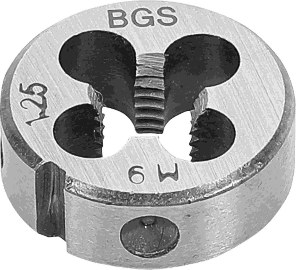 BGS Gewindeschneideisen | M9 x 1,25 x 25 mm