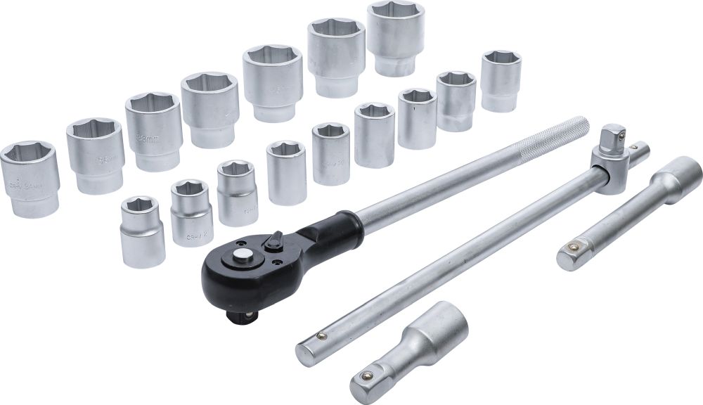 BGS Diy Steckschlüssel-Satz | Antrieb 20 mm (3/4") | SW 19 - 50 mm | 20-tlg.