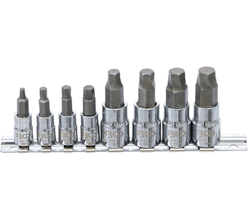 BGS Schraubenausdreher-Satz | Antrieb Innenvierkant 6,3 mm (1/4") / 10 mm (3/8") | für defekten Inn