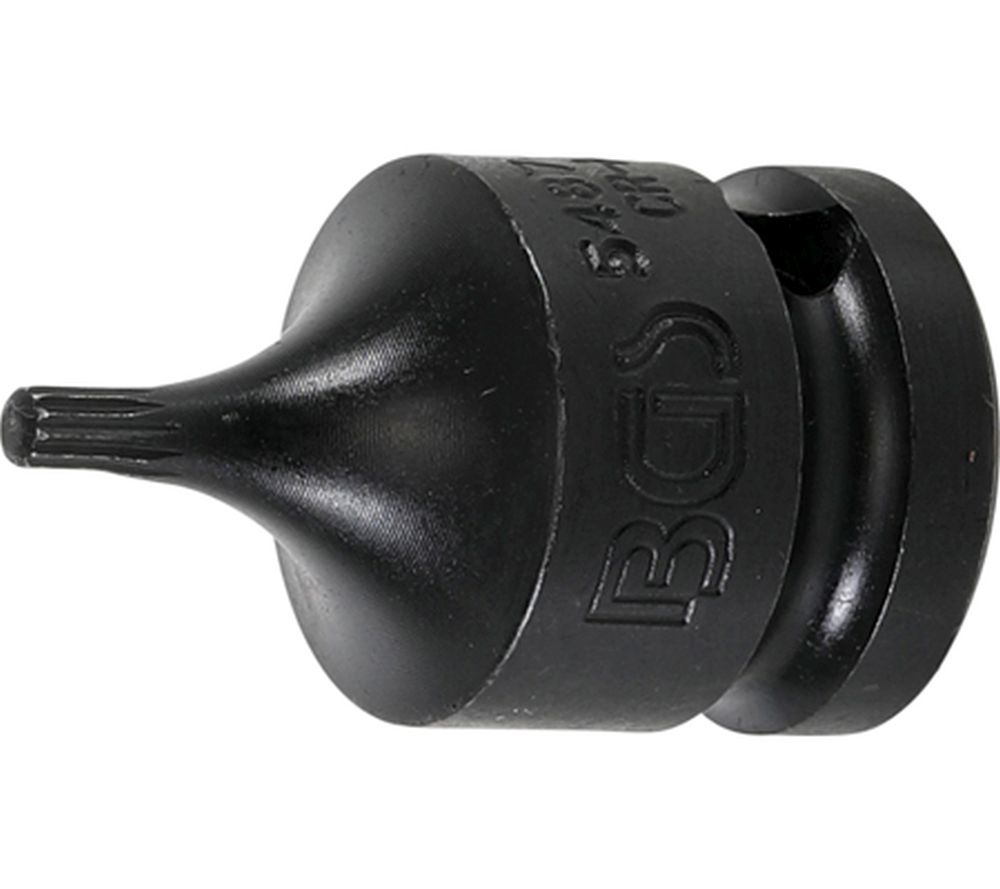 BGS Kraft-Bit-Einsatz | Länge 43 mm | Antrieb Innenvierkant 12,5 mm (1/2") | Innenvielzahn (für XZN