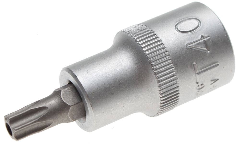 BGS Bit-Einsatz | Antrieb Innenvierkant 12,5 mm (1/2") | T-Profil (für Torx) mit Bohrung T40