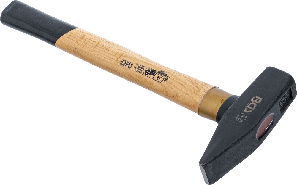 BGS Schlosserhammer | Holz-Stiel | DIN 1041 | 800 g