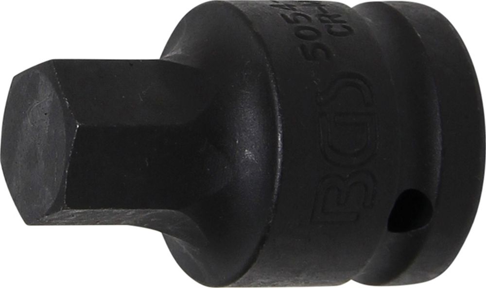 BGS Kraft-Bit-Einsatz | Länge 55 mm | Antrieb Innenvierkant 20 mm (3/4") | Innensechskant 19 mm