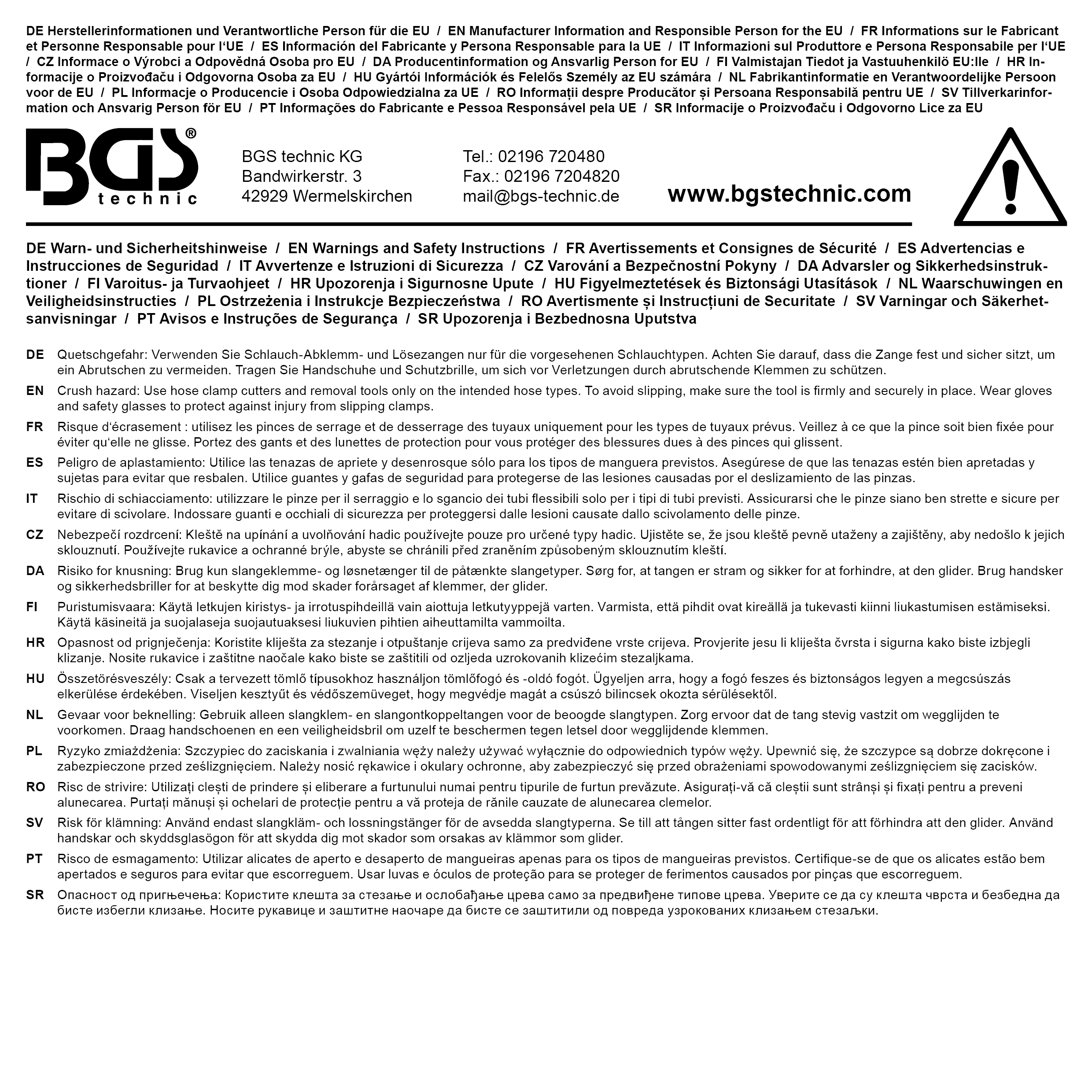 BGS Schlauchklemmen-Sortiment | 4-tlg.