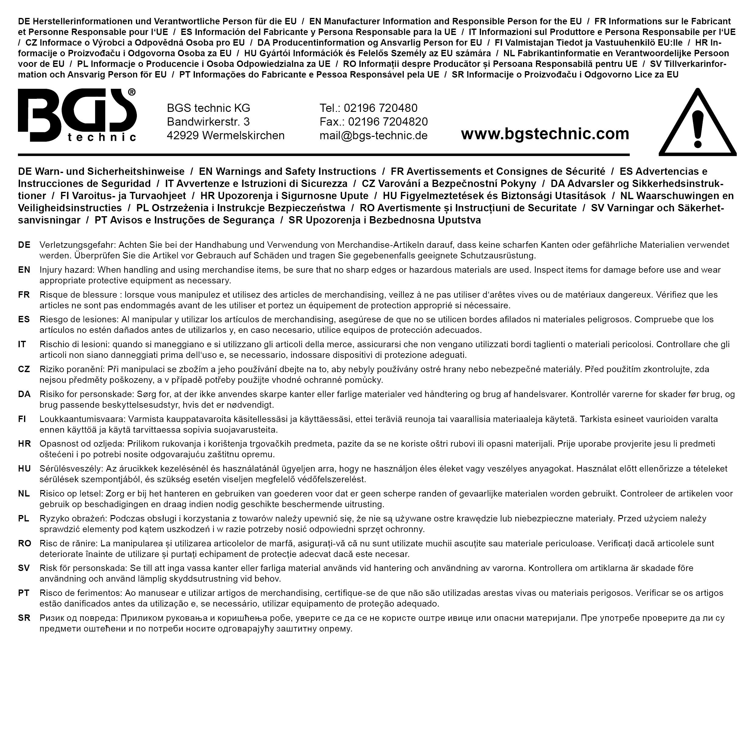 BGS BGS®-Banner/-Fahne | 2000 x 1000 mm