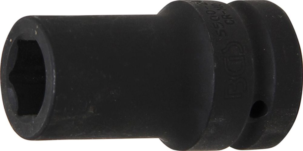 BGS Kraft-Steckschlüssel-Einsatz Sechskant, tief | Antrieb Innenvierkant 25 mm (1") | SW 24 mm