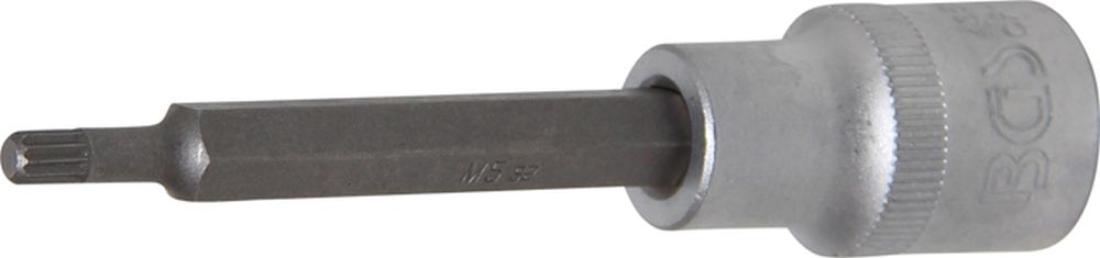 BGS Bit-Einsatz | Länge 100 mm | Antrieb Innenvierkant 12,5 mm (1/2") | Innenvielzahn (für XZN) M5
