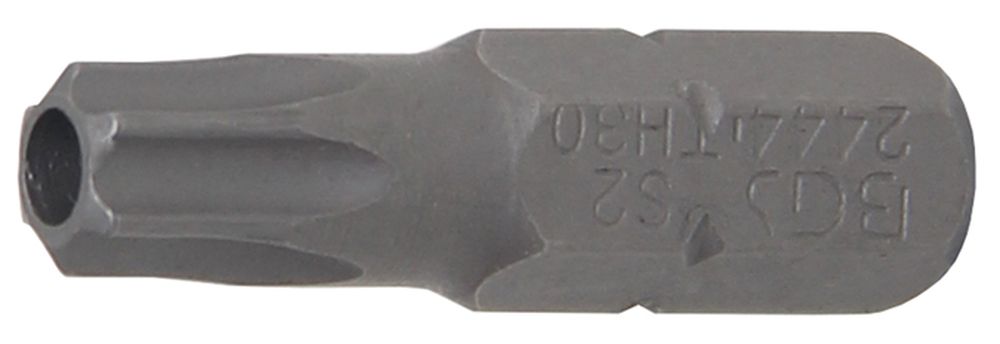 BGS Bit | Antrieb Außensechskant 6,3 mm (1/4") | T-Profil (für Torx) mit Bohrung T30