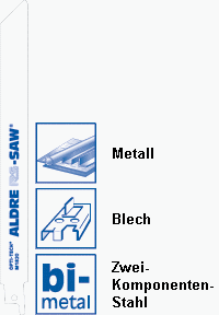 Säbelsägeblätter Metall 180 mm 18 Vario 5er Box
