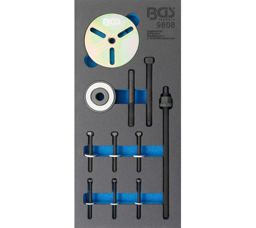 BGS Werkstattwageneinlage 1/3: Kurbelwellen-Riemenscheiben-Werkzeug-Satz | für MINI Cooper Motoren 