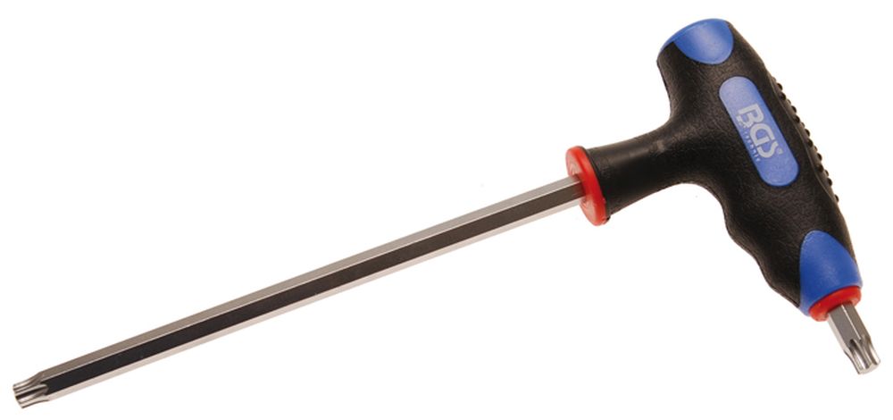 BGS Schraubendreher mit T-Griff und seitlicher Klinge | T-Profil (für Torx) T45