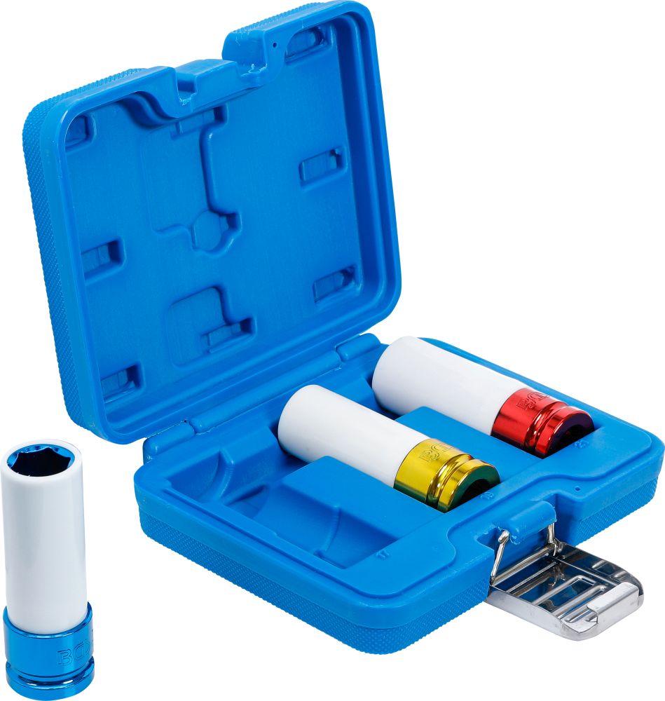 BGS Kraft-Schoneinsatz-Satz | Antrieb Innenvierkant 12,5 mm (1/2") | SW 17 / 19 / 21 mm | 3-tlg.