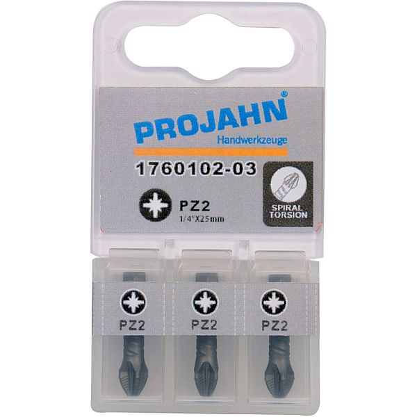 1/4" Torsion-Bit ACR2 L25 mm Pozidrive Nr 2 3er Pack