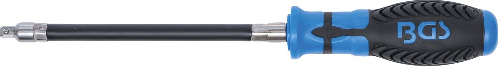 BGS Schraubendreher mit flexiblem Rundgriff | Außenvierkant 6,3 mm (1/4")