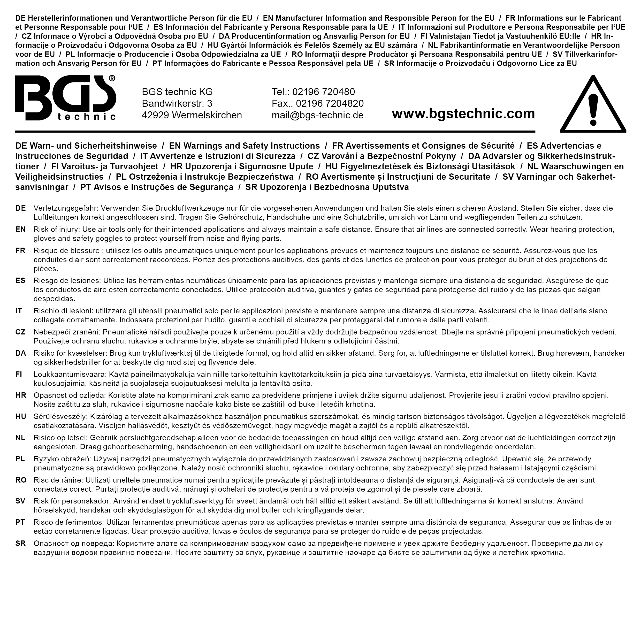 BGS Diy Haltefeder für Druckluftmeißel | für Art. 3213