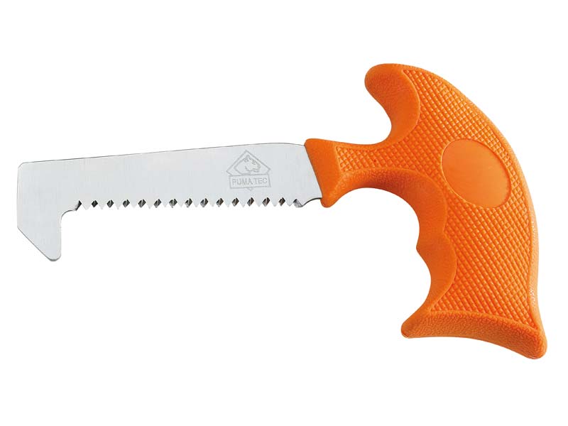 Puma TEC Knochensäge, rostfreier Stahl AISI 420, orangefarbener Kunststoffgriff, schwarzes Nylon-Gü