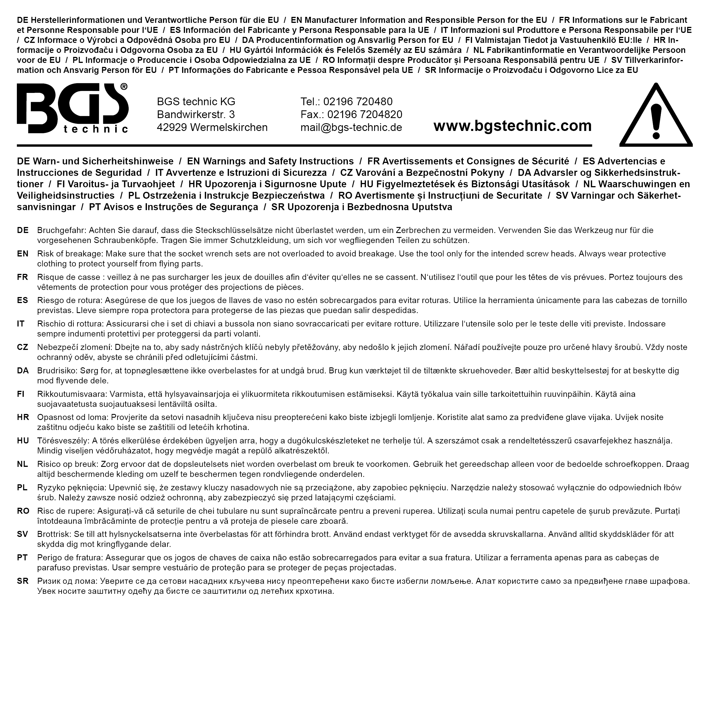 BGS Steckschlüssel-Satz | Antrieb 20 mm (3/4") | Zollgrößen | 21-tlg.