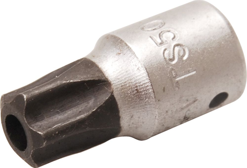 BGS Bit-Einsatz | Antrieb Innenvierkant 6,3 mm (1/4") | TS-Profil (für Torx Plus) mit Bohrung TS50