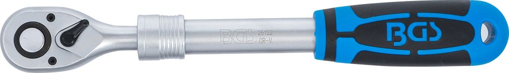 BGS Umschaltknarre, ausziehbar | Abtrieb Außenvierkant 12,5 mm (1/2") | 305 - 445 mm