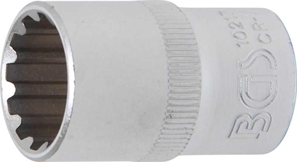 BGS Steckschlüssel-Einsatz Gear Lock | Antrieb Innenvierkant 12,5 mm (1/2") | SW 17 mm