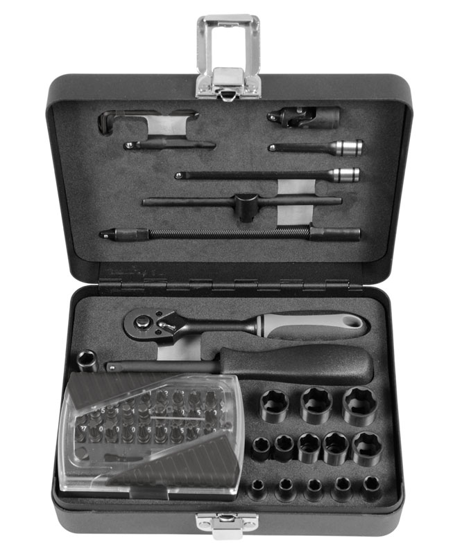 1/4" BLACKLINE Steckschlüssel Satz 57-teilig