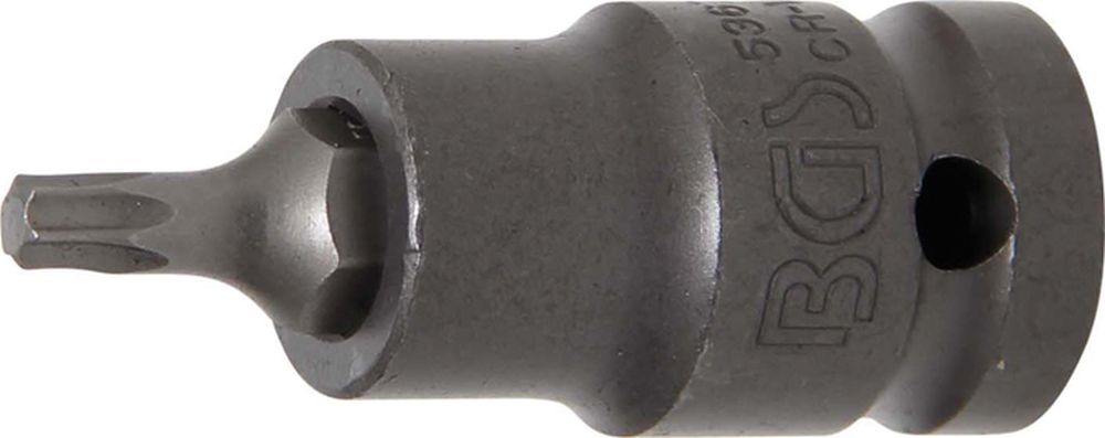 BGS Kraft-Bit-Einsatz | Länge 55 mm | Antrieb Innenvierkant 12,5 mm (1/2") | T-Profil (für Torx) T2
