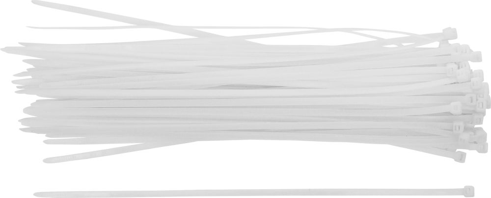 BGS Diy Kabelbinder-Sortiment | weiß | 4,8 x 300 mm | 50-tlg.