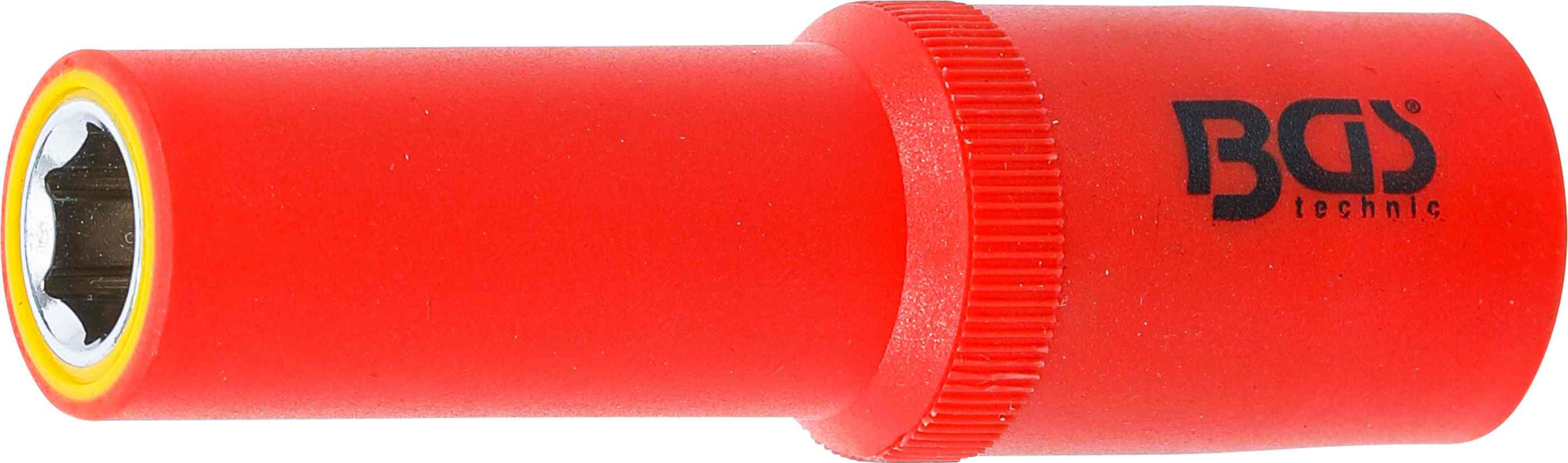 BGS VDE-Steckschlüssel-Einsatz Sechskant | Antrieb Innenvierkant 12,5 mm (1/2") | SW 11 mm