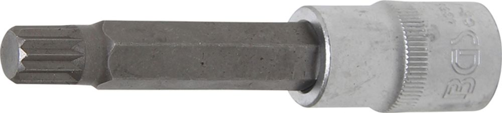 BGS Bit-Einsatz | Länge 100 mm | Antrieb Innenvierkant 12,5 mm (1/2") | Innenvielzahn (für XZN) M12