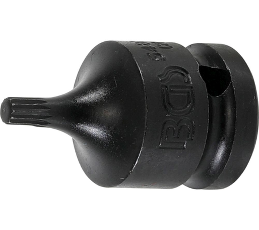 BGS Kraft-Bit-Einsatz | Länge 43 mm | Antrieb Innenvierkant 12,5 mm (1/2") | Innenvielzahn (für XZN