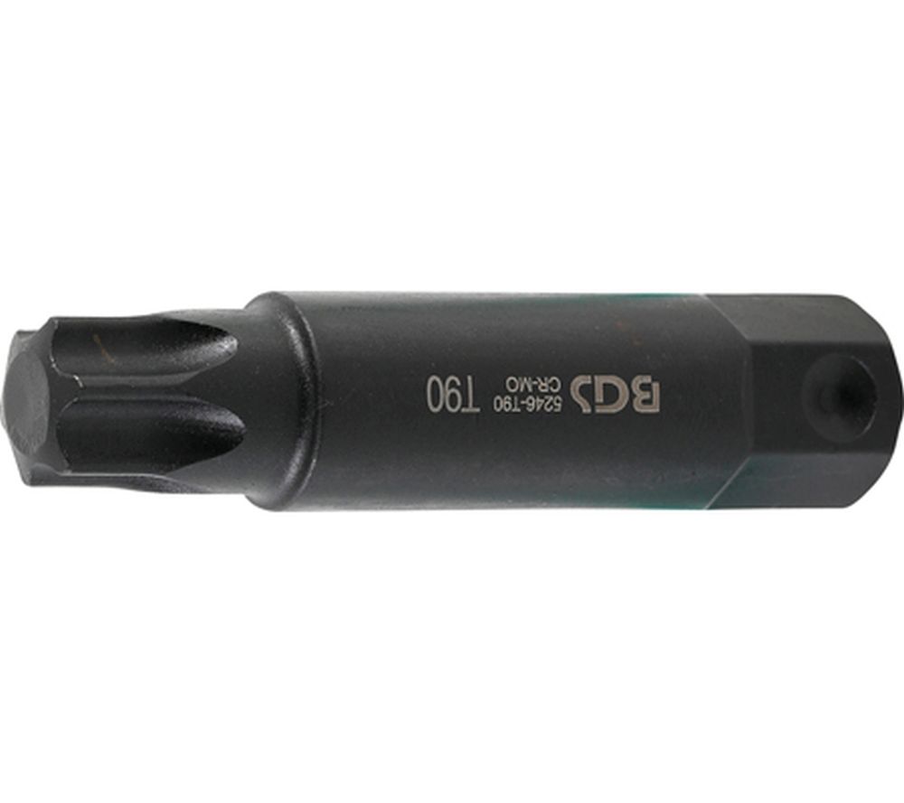 BGS Bit | Länge 100 mm | Antrieb Außensechskant 22 mm | T-Profil (für Torx) T90