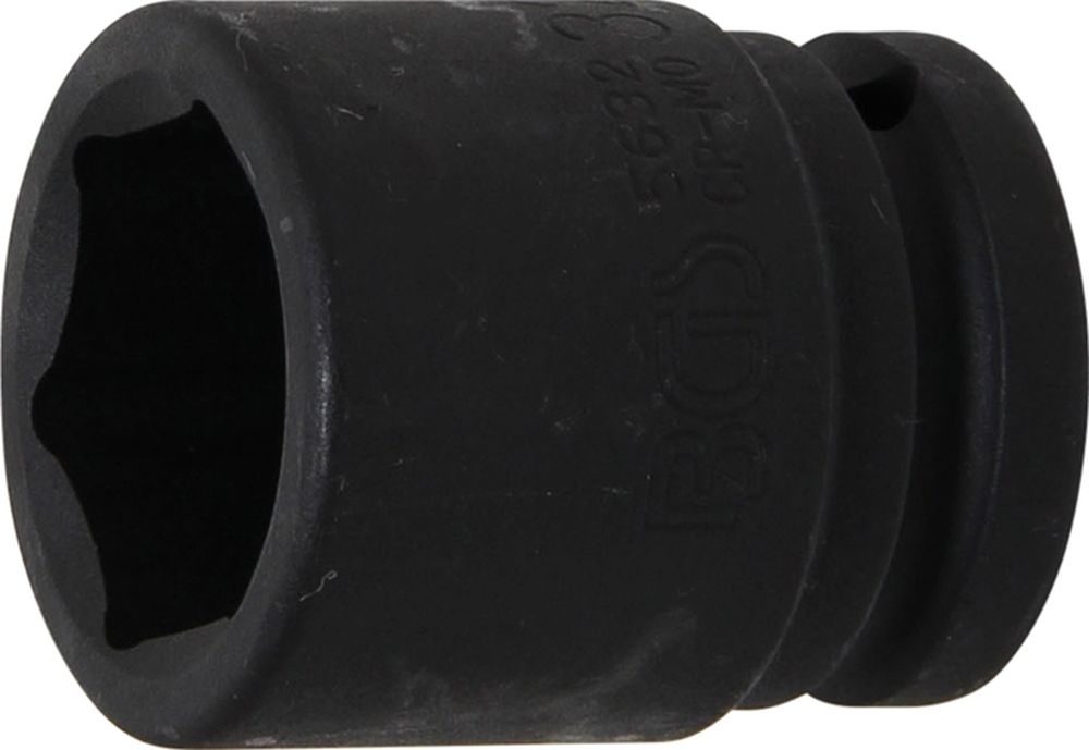 BGS Kraft-Steckschlüssel-Einsatz Sechskant | Antrieb Innenvierkant 20 mm (3/4") | SW 32 mm