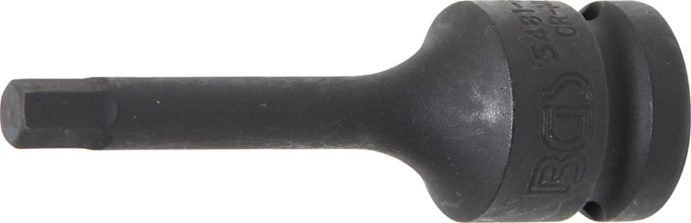 BGS Kraft-Bit-Einsatz | Länge 75 mm | Antrieb Innenvierkant 12,5 mm (1/2") | Innensechskant 7 mm